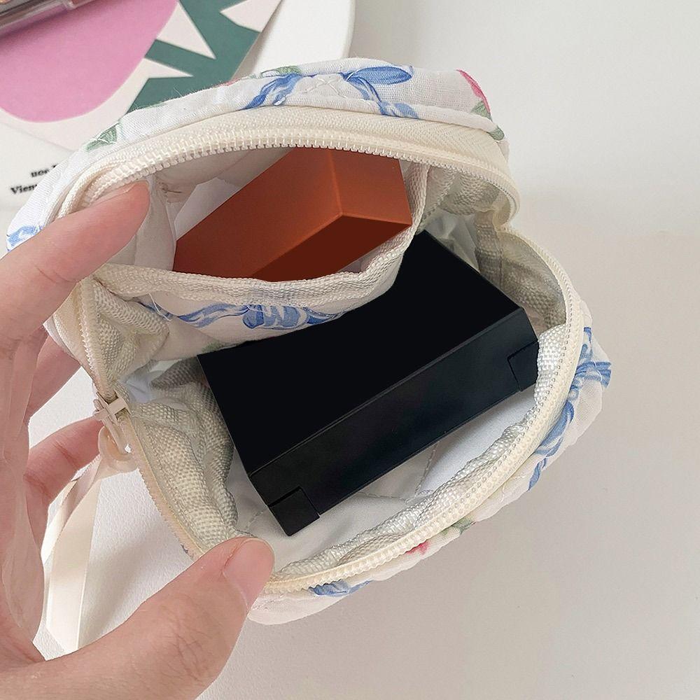 Bow Makeup Bag Large Capacity Earphones Lipstick Pouch Cute Small Item Bag Gift