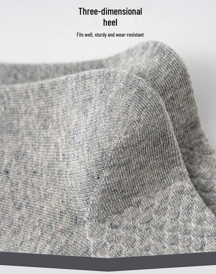 Мужские хлопковые носки до середины икры Youyuan, устойчивые к запаху, антибактериальные и дышащие с ароматерапией полынью, влагоотводящие однотонные.