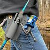 1/2Pcs Slide-in Fishing Rod Hip Holster Portable Waist Inserter Quick Release Universal Easy To Install Hands-Free Adjustable Fishing Pole Holder