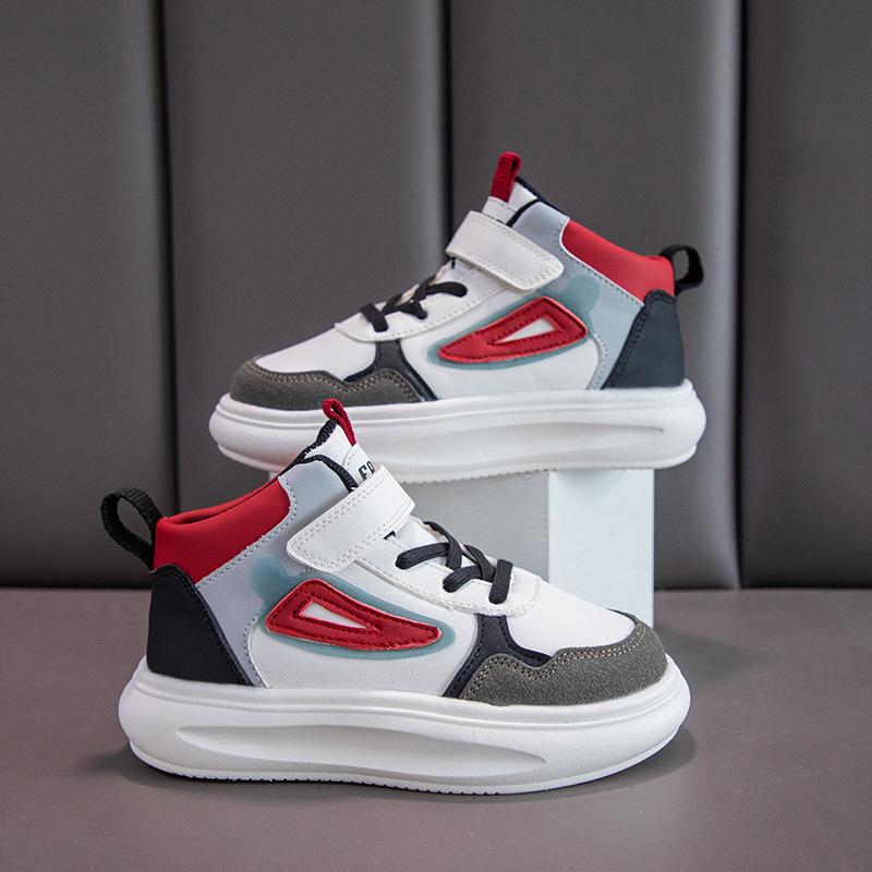 Спортивная обувь для девочек детская модная обувь на высокой подошве 2025 весна и осень новая обувь для бега для мальчиков повседневная обувь для детей среднего и старшего возраста