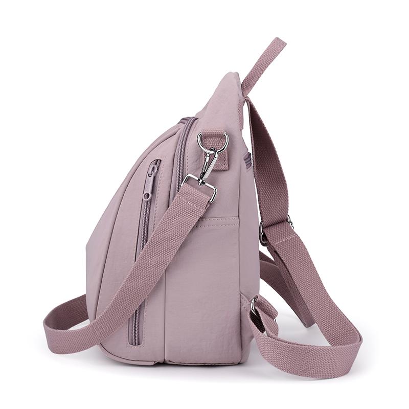 Однотонный женский рюкзак большой вместимости, дорожный рюкзак, легкая нейлоновая сумка