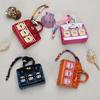 Stylish Mini House Keychain: Platinum Window Coin Purse & Earphone Holder
