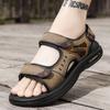 Классические мужские сандалии 2024 года, летние мягкие сандалии, удобная мужская обувь, сандалии из натуральной кожи, мягкая повседневная обувь для отдыха на открытом воздухе для мужчин