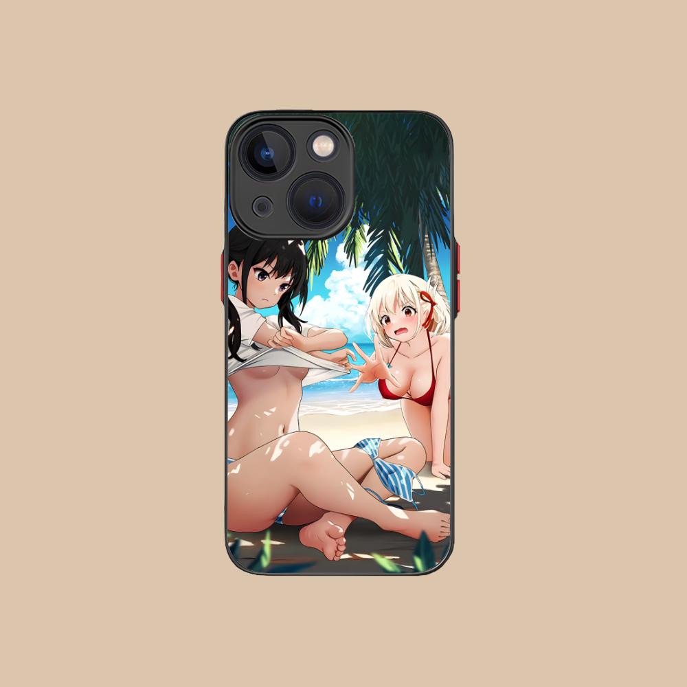 Чехол для мобильного телефона Lycoris Recoil Anime для iPhone 16 15 14 13 12 11 X XR XS 8 7 Pro Max Plus Mini Цветной Силиконовый Защитный
