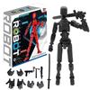 T-13 Action Figure Set, Color Box Version, Printed Articulated Movable Full Body Activity Robot, Multi-Jointed Action Fidget Toy Figure Home Decor