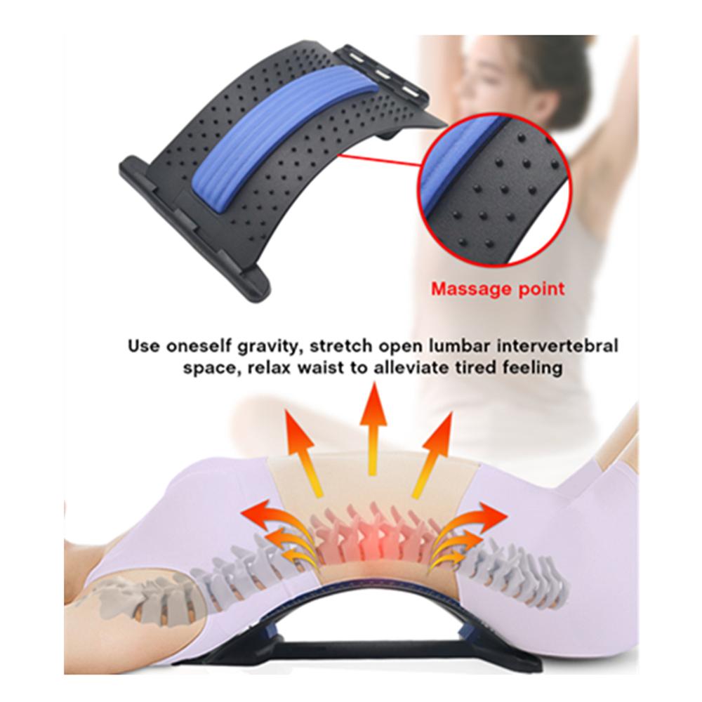 Lumbar Massager, Relax The Body ,Back Cracker Back Pain Relief,Lumbar Support Stretcher