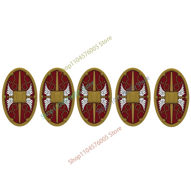 Средневековый Рим Щит Военные Строительные Блоки Фигурка Римского Солдата Воина Рыцаря Лучник Фартук Плащ Аксессуары Кирпичная Игрушка Подарок