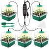 Seed Starter Tray Box With LED Growing Light Nursery Pot with Timer Seedling Germination Planter Adjustable Ventilation Humidity