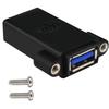 Адаптер USB3.0 гнездо-гнездо для монтажа на панель, USB3.0 гнездо-гнездо переходник для бесшовного расширения данных и быстрой зарядки,