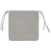 Seat Cushions 4 pcs Light Grey 40 x 40 x 3 cm Microfiber Fabric