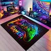 Gamer Controller Design Anti-Slip Mat - Vibrant Cyberpunk Style Indoor Carpet for Gaming Room, Bedroom, Living Room - Perfect Gift for Gamers