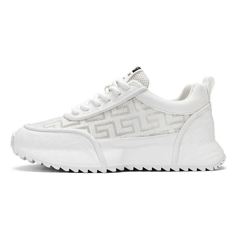Новые Высококлассные и Весенние Дышащие Трендовые Высококлассные Маленькие Белые Кроссовки для Папы Мужская Повседневная Спортивная Обувь