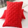 Crystal Velvet Pillowcase Solid Color Warm Pillow Cases Decor Home Pillow Covers Bedding Flannel Thick Bed Pillowcases 48x74cm