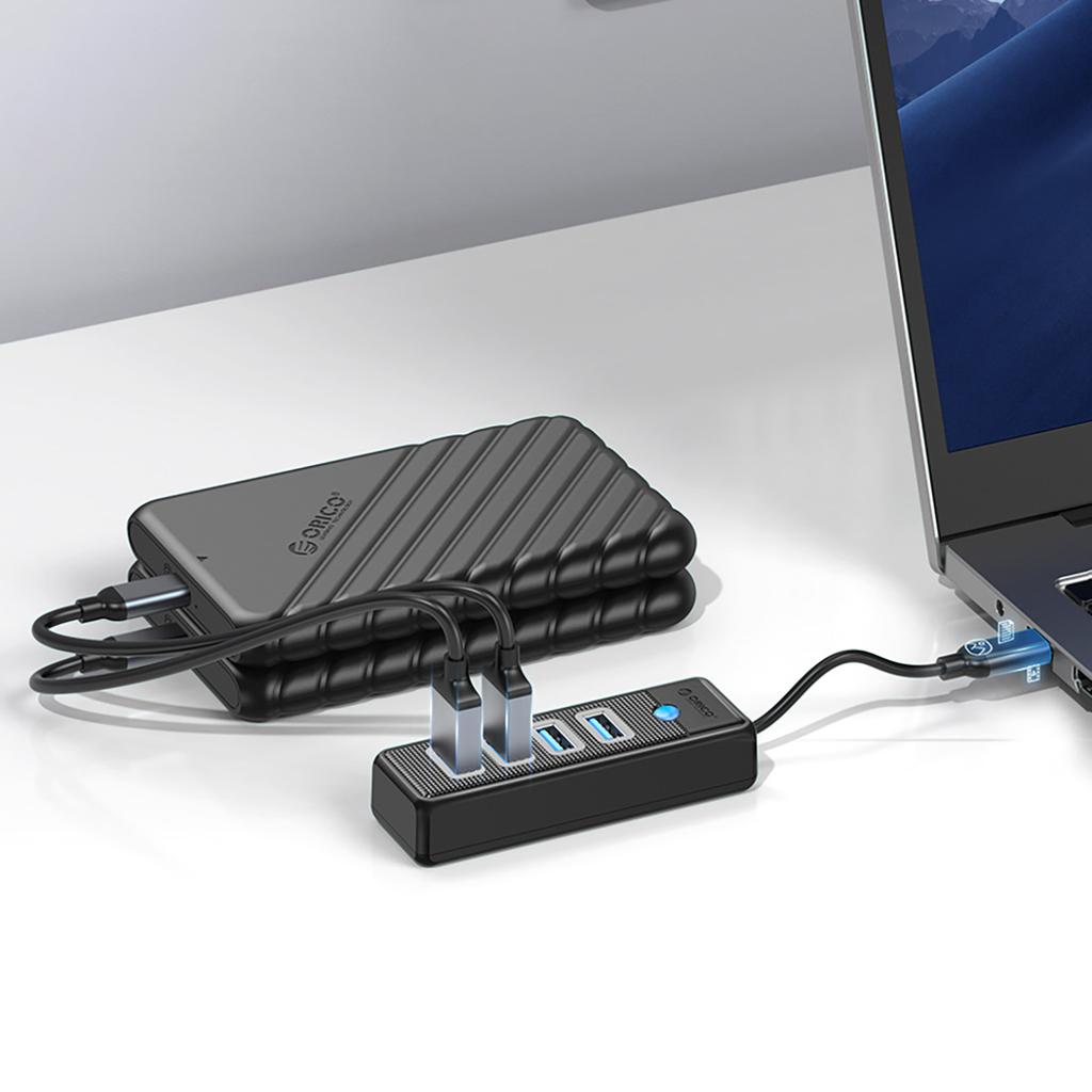 PWC2U-C3 USB-C - USB-A USB-C splitter hub - black