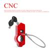 2 в 1 CNC Мотоцикл Квадроцикл Замок Руля Ручка Тормоза Руля Цельный Замок Красный