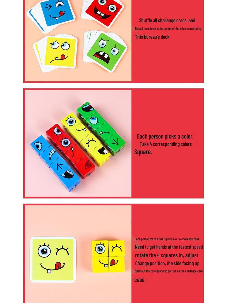 Interactive Face-Changing Cube Game: Enhancing Toddler Logic & Parent-Child Fun