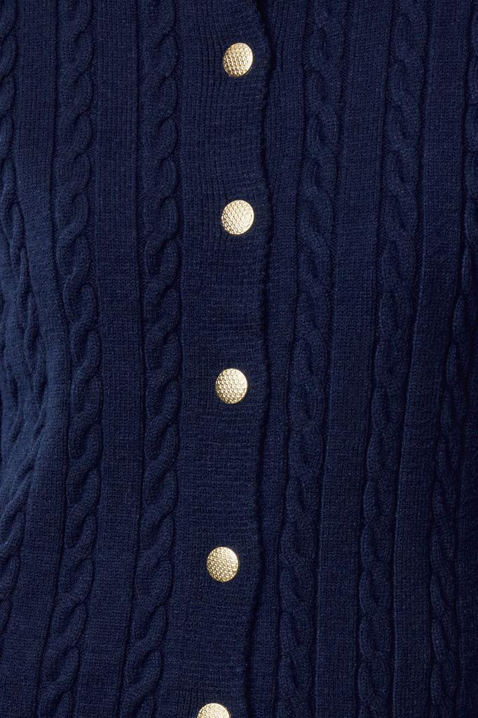 Женский модный стильный кардиган, темно-синий, пряжа премиум-класса, специальная пряжа для вязания, детальный вид куртки, трикотаж, кардиган