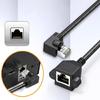 Shielded Cat6 RJ45 Cable Extender Flexible Angle Adapter FTP Connectors for Cat5e Cat5 Networks