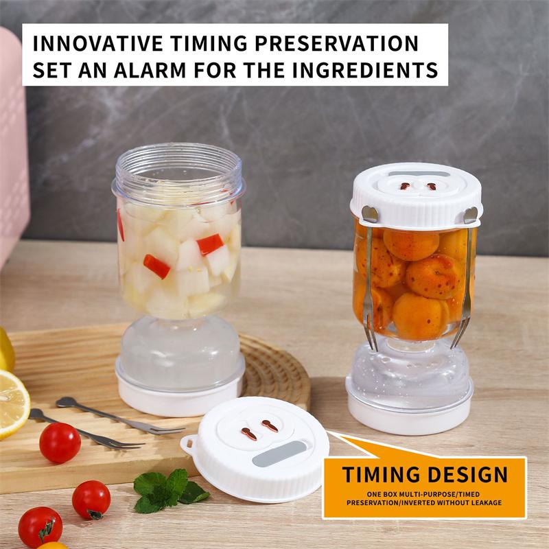 Сухая-влажная сепарационная банка для солений, тип «песочные часы», соленый сок-разделительный пищевой фильтр, контейнер, идеально подходящий для хранения солений