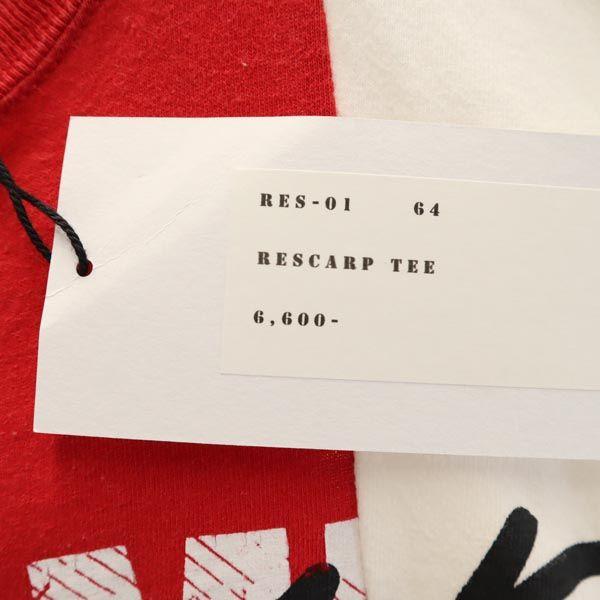 RESCARP 23ss Remake Short sleeve T-shirt Red x white Men's Used