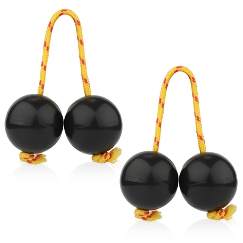 LIANHATA Asalato Pachika Set of 2 Folk Percussion Instruments, Maracas, Shakers, African Rhythmic Ball Cashakas, Percussion Instruments for Performanc
