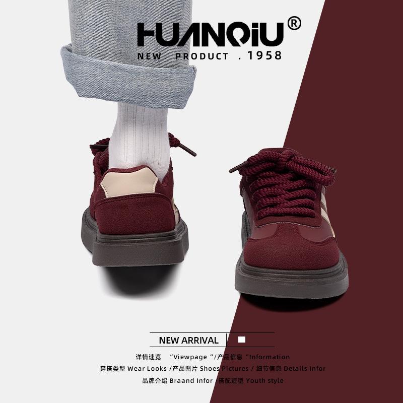 Глобальные бордовые немецкие кроссовки женские весна 2025 новые высококачественные универсальные легкие кроссовки для сноубординга ZHQ5529