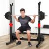 Integrated Squat Rack with Weight Bench