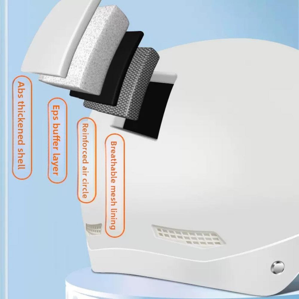 Electric Car Helmet Men and Women Summer Sun Protection Helmet Lightweight Half Helmet Battery Car Sunshade