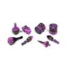 PolyHero Dice Bard 8 Dice Set (Violet Lullaby)