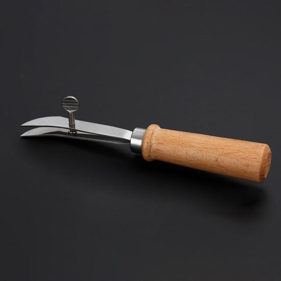 Кожаная канавка для кромок Регулируемая деревянная ручка Легко держать Эргономичная многофункциональная одежда своими руками Кожаная кромка для шитья канавок Фабрика инструментов для вырубки