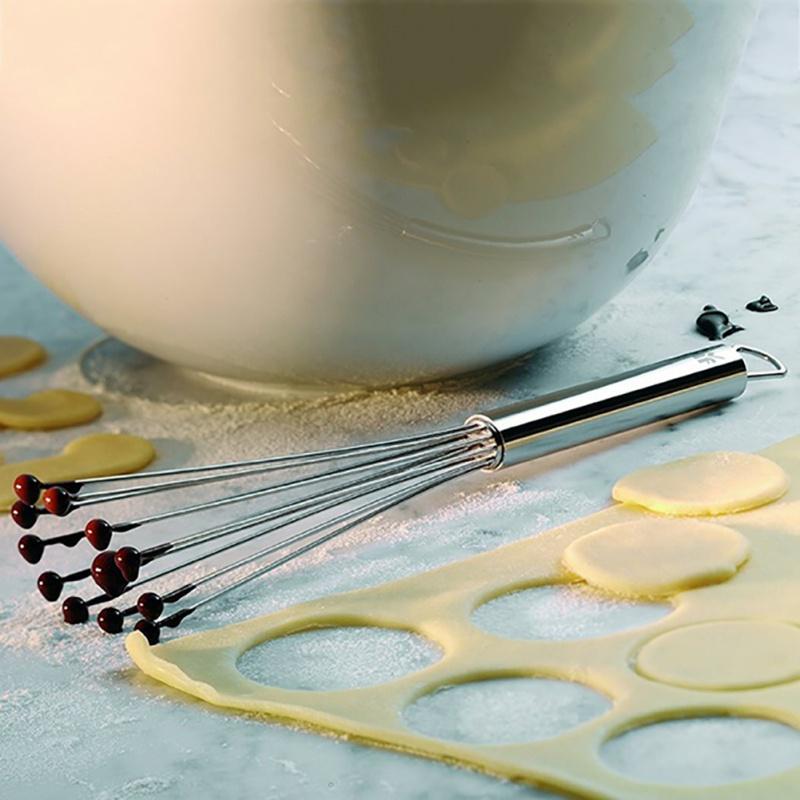 Whisk Kitchen Hand Holding Stainless Steel Ball Eggbeater Mixing Tools