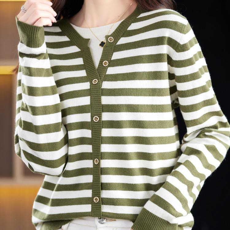 YYFS Женские модные повседневные осенне-зимние свободные свитера с длинным рукавом и v-образным вырезом