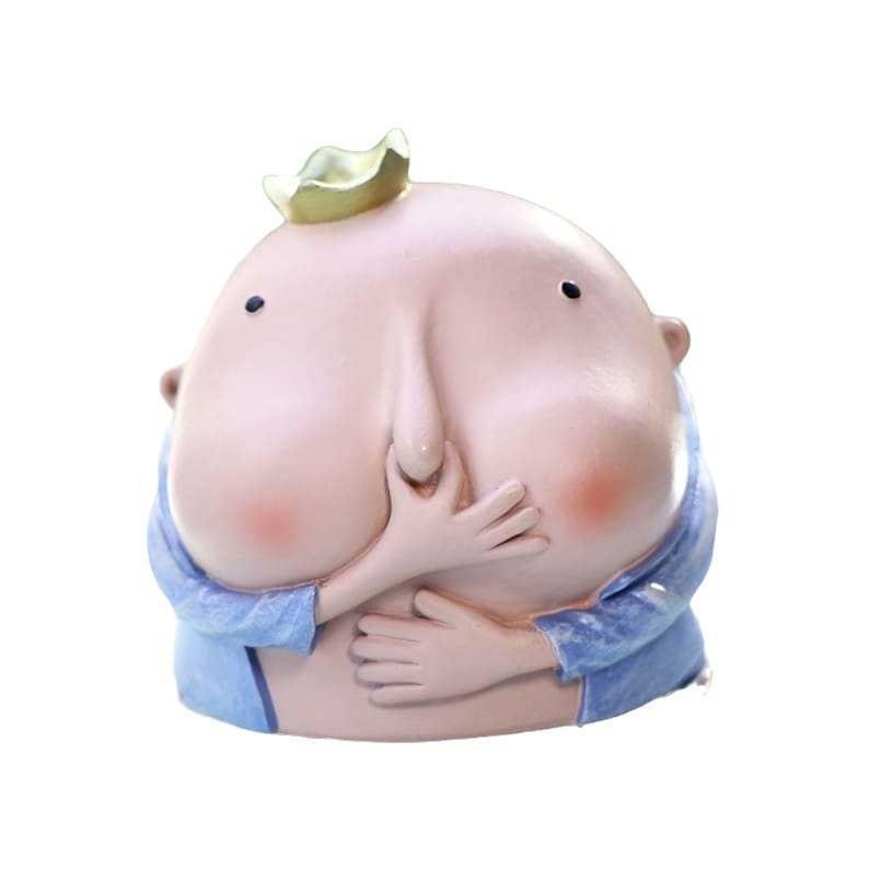 Очаровательная креативная скульптура с толстым носом, которую можно щипать, для забавного декора дома и ванной комнаты