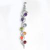 Подвеска «Змеиная чакра» Подвеска Рейки Кристалл Исцеляющий серебряный кулон натуральный драгоценный камень унисекс Подвеска ap4526