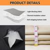 1 Panel, Winter Thermal Insulation Curtains with Thickened Cotton Lining, Winter Windproof Curtains with Cotton Padding, Modern Minimalist Curtains