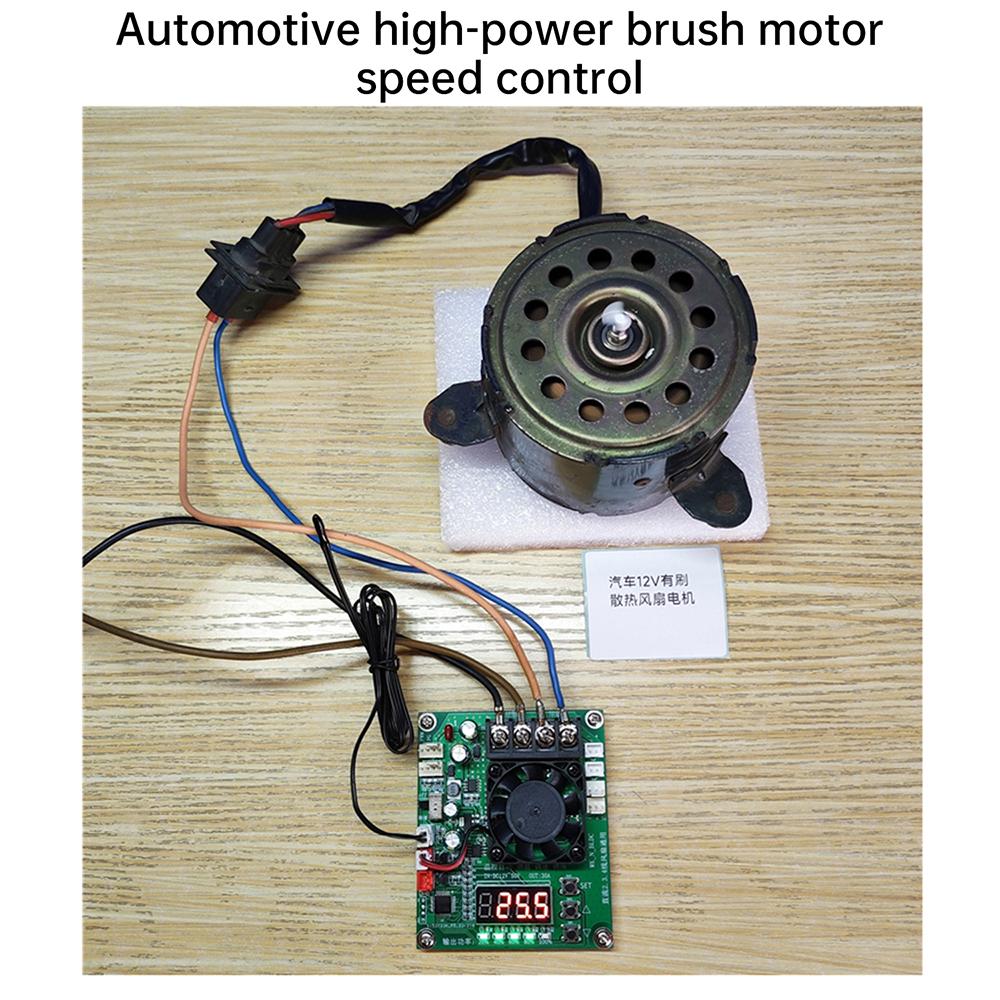 DC 12-50V 30A PWM Temperature Control, Speed Regulator, 2-wire, 3-wire, 4-wire Fan Universal Module, RPM Display