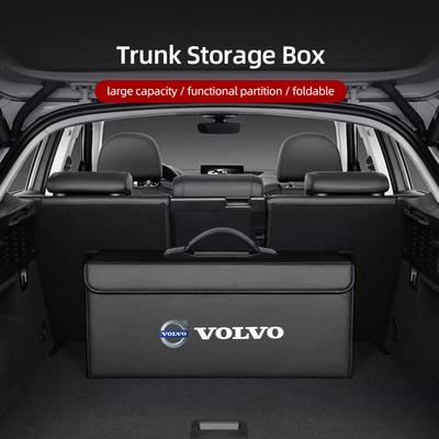 Кожаный складной органайзер-бокс для багажника автомобиля Для XC90 V90 V60 XC60 V40 S80 S60 S90 C40 XC40 V70 XC70 C30 C70 EX90 R
