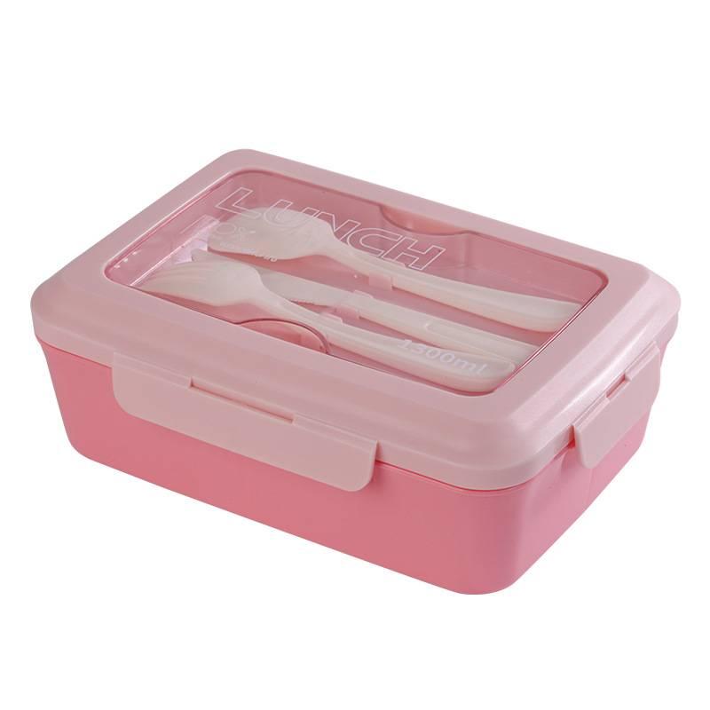 Microwave Safe Wheat Straw Lunch Box for Kids BPA Free Reusable Bento Box for School Work or Picnic Use