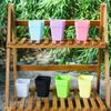 New 7 Pcs Plastic Round Flower Planter Pots Tray Seedling Tray Home Office Garden Decor Gardening Tools and Equipment