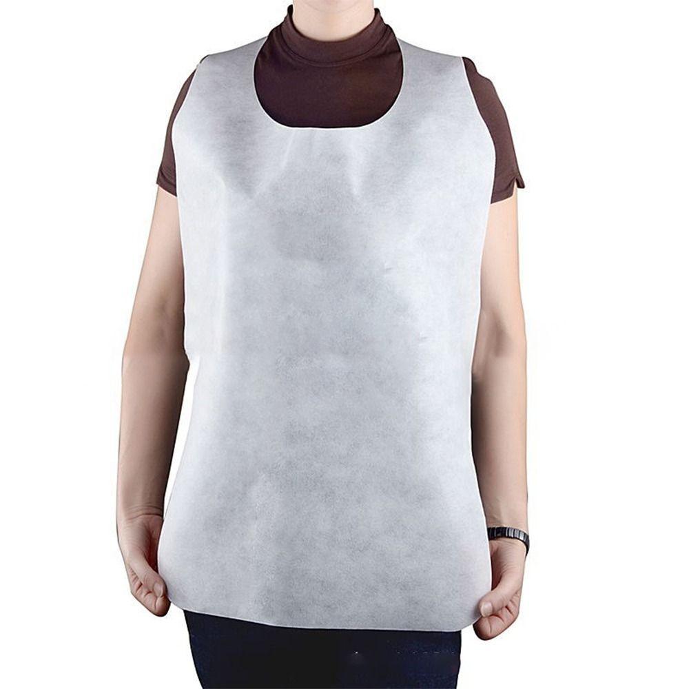 10Pcs Solid Color Disposable Aprons Anti-fouling Kitchen Cooking Apron Restaurant Home Supplies