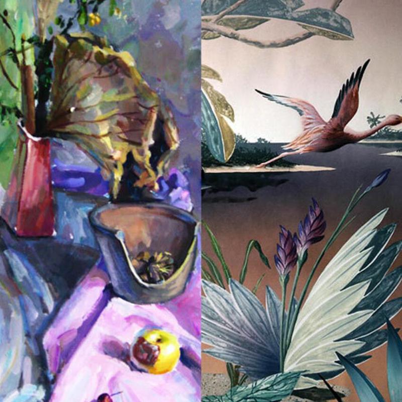 6шт/набор плоских нейлоновых волос масляной живописи акриловые кисти для рисования товары для художников