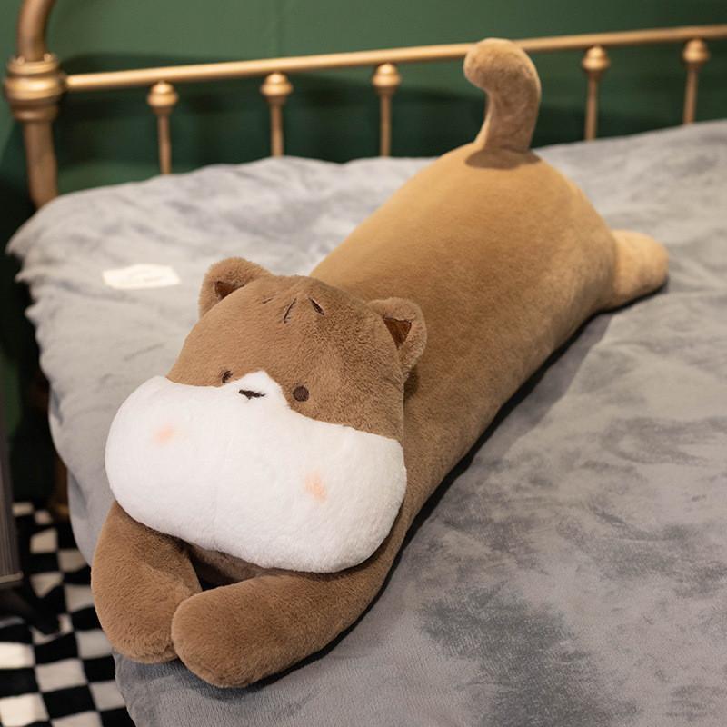 Cute Animal Plush Long Sleep Pillow With Soft Fabric For Children Nap Time