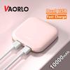 VAORLO Mini Power Bank 10000mAh 2.1A Fast Charging With Two LED Light 2 USB Output For XiaoMi Huawei Smartphone Portable Charging Bank