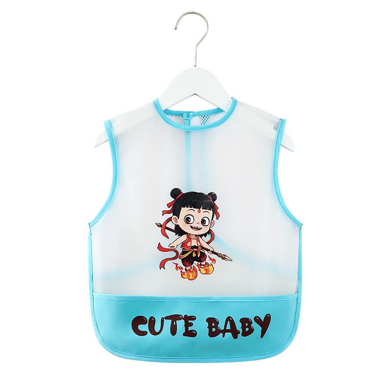 Дышащий сетчатый детский слюнявчик: Водонепроницаемый, Не требующий стирки, Защищающий от грязи слюнявчик для младенцев и детей