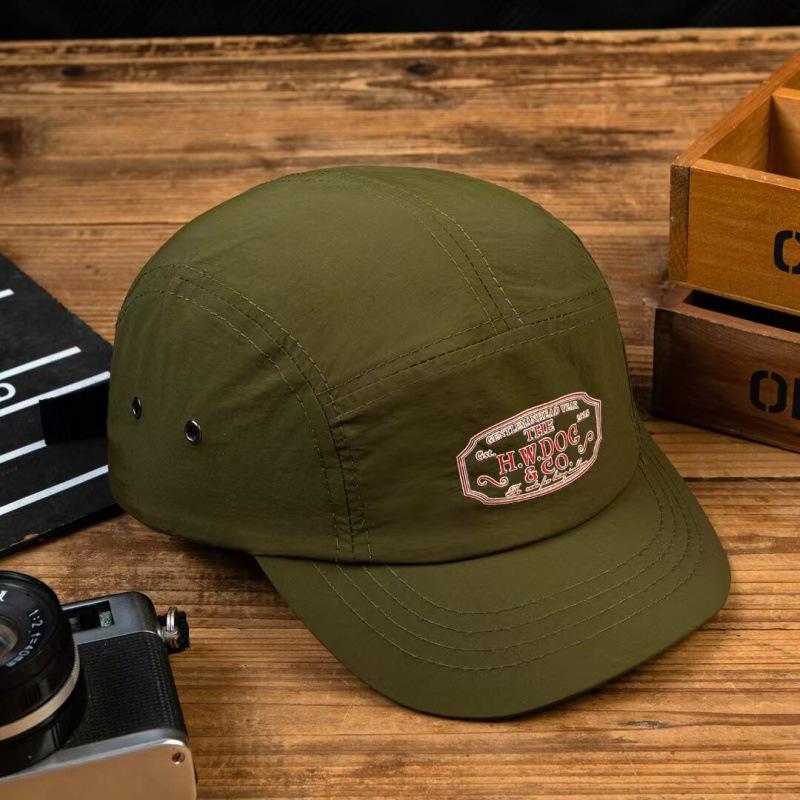 Niche Embroidery Letters Short Brim Quick-Drying Cap Spring And Summer Light Visor Baseball Cap Children