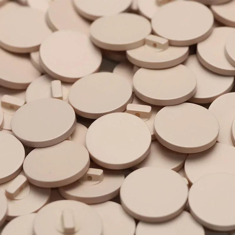 10 шт. Красивые пуговицы из смолы, однотонные, гладкие, круглые, пуговицы из смолы, швейные принадлежности для зимнего пальто