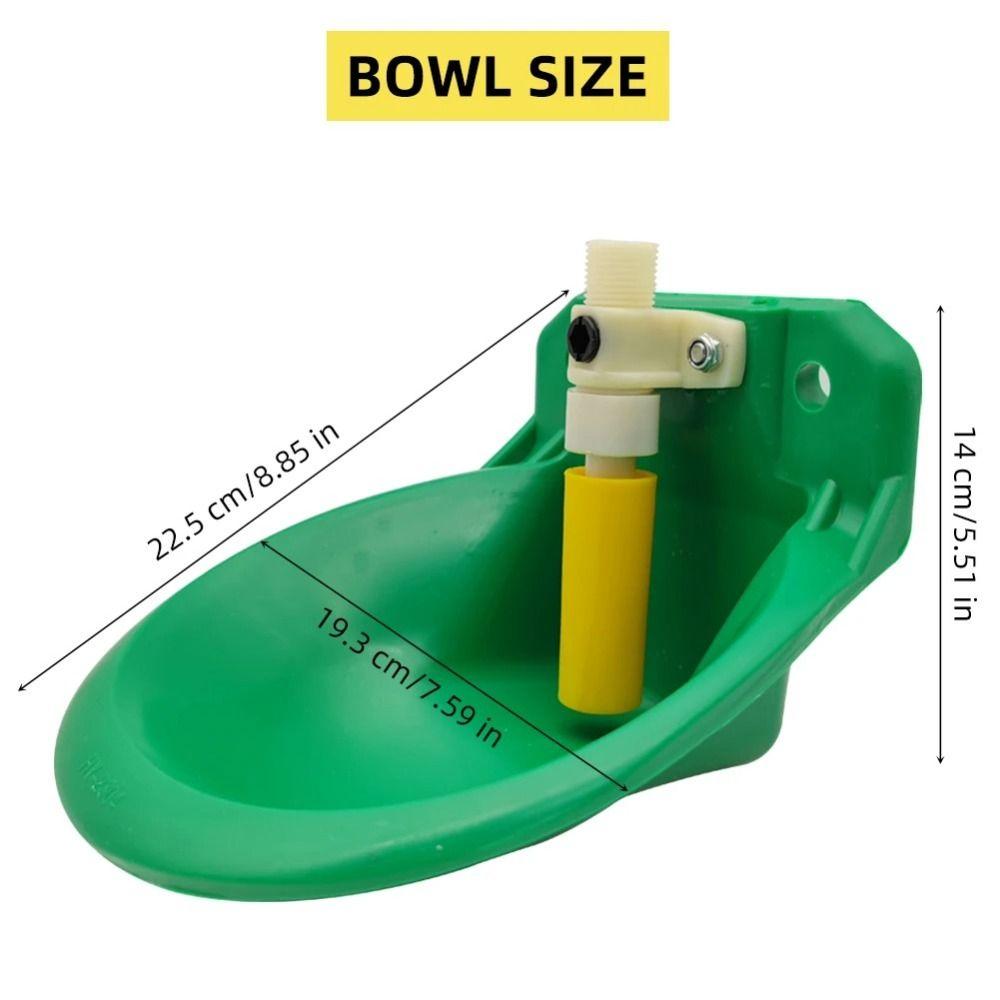 Float Control Sheep Water Bowl Green Water Trough Auto Drinker Animal Bowl Sheep Farm