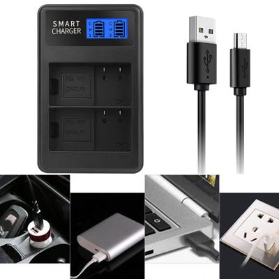 ЖК-двойное USB-зарядное устройство EN-EL15 для D500 D600 D610 D600E D7000 D7100 D7200 D800E Камера Зарядная док-станция Аксессуары