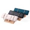 Wooden Bracelet Display Stand Velvet Jewelry Organizer Bar Jewelry Chain Holder Bangle Scrunchie
