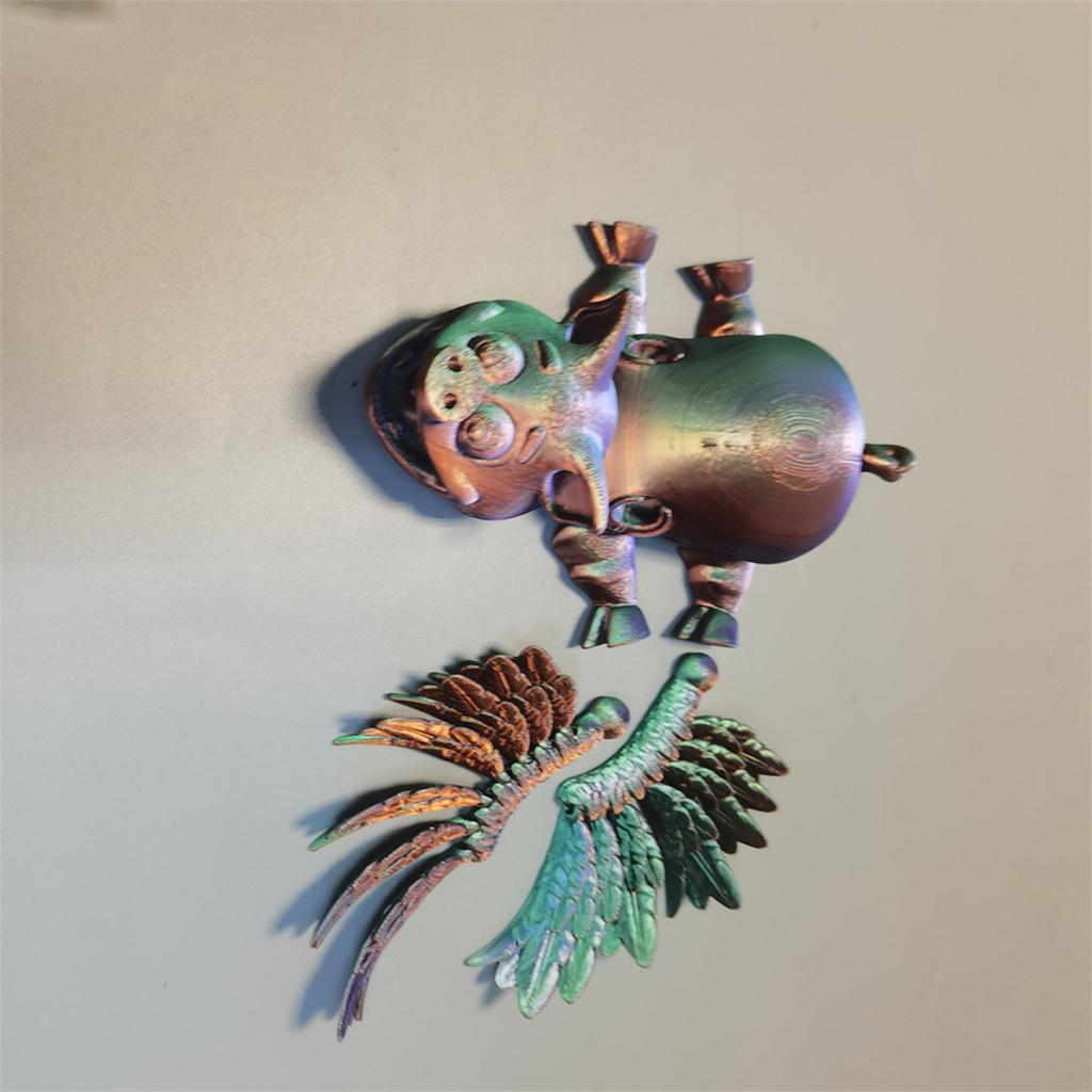 3D Printed Pig With, Animal Toys, Home, Room, Car Decoration, Desktop Ornaments, Joints Can Move, Movable Pig With